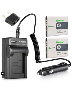Kastar Battery 2-Pack +Charger Replacement for Sony NP-BK1, BC-CSK, Bloggie MHS-CM5, MHS-PM5, Cyber-Shot DSC-S750, DSC-S780, DSC-S950, DSC-S980, DSC-W180, DSC-W190, DSC-W370, Webbie MHS-PM1 Camera