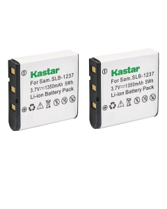 Kastar Battery 2-Pack Replacement for Samsung SLB-1237 Battery, Samsung Digimax L55, Digimax L55W, Digimax L85 Digital Cameras