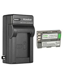 Kastar 1-Pack Battery and AC Wall Charger Replacement for Nikon EN-EL3e, EN-EL3a Battery, MH-18, MH-18a, MH-19 Charger, D100, D200, D300, D50, D70, D700, D80, D90 Camera, MB-D10, MB-D80 Battery Grip