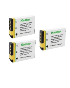 Kastar K7003 Battery 3-Pack Replacement for Kodak KLIC-7003 Battery, GE GB-40 GB40 Battery, GE A830, E1030, E1035, E1040, E1050, E1050TW, E1055, E1235, E1240, E1250TW, E850, E850SL, H855 Camera