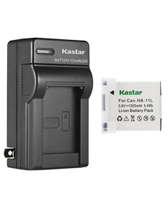 Kastar 1-Pack Battery and AC Wall Charger Compatible with Canon IXY 110F, IXY 220F, IXY 420F, IXY 430F, IXY 90F, PowerShot A2300 A2300 is, PowerShot A2400 A2400 is, PowerShot A2500 A2500 is Cameras