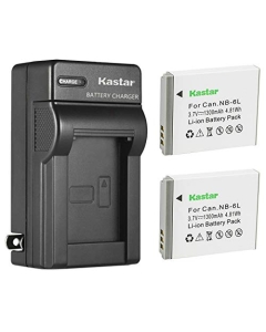 Kastar 2Pcs Battery and AC Wall Charger Replacement for Canon PowerShot SX170 IS, PowerShot SX240 HS, PowerShot SX260 HS, PowerShot SX270 HS, PowerShot SX280 HS, PowerShot SX500 IS, PowerShot SX510 HS