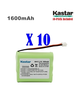 Kastar 10-Pack AAX3 3.6V 1600mAh EH Ni-MH Rechargeable Battery for Motorola, Radio Shack, Sanyo Series Cordless Phone (Check Your Cordless Phone Model Down)