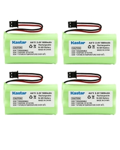 Kastar 4-Pack Battery Replacement for Uniden EXP371A, EXP3710, EXP380, EXP4540, EXP4541, EXP970, EXP971 EZAi2997, EZi2996, EZX290, Uniden BT904 BP904 BT1007 BT1015 BBTY0460001 BBTY0510001 BBTY0624001