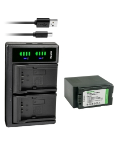 Kastar 1-Pack CGA-D54 Battery and LTD2 USB Charger Replacement for Panasonic AG-DVC60 AG-DVC60E, AG-DVC62, AG-DVC63, AG-DVC80 AG-DVC80P, AG-DVC180 AG-DVC180A, AG-DVX100A AG-DVX100AE AG-DVX100AP Camera