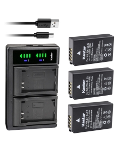 Kastar 3-Pack Battery and LTD2 USB Charger Replacement for Nikon Coolpix P950, Nikon Coolpix P1000, Nikon Coolpix A, Nikon 1 AW1, Nikon 1 J1, Nikon 1 J2, Nikon 1 J3, Nikon 1 S1, Nikon 1 V3 Cameras