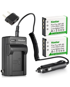 Kastar Battery 2-Pack and Charger Kit for Fujifilm NP-85, BC-85, BC-85A work with Fujifilm FinePix S1, FinePix SL240, FinePix SL260, FinePix SL280, FinePix SL300, FinePix SL305, FinePix SL1000 Cameras