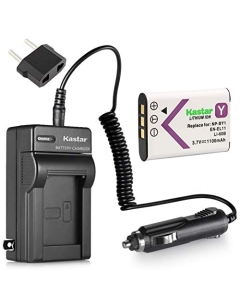 Kastar NP-BY1 Battery (1-Pack) and Charger Kit Replacement for Sony NP-BY1 Work with Sony Action Cam Mini HDR-AZ1 Camera