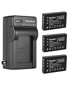 Kastar 3-Pack Battery and AC Wall Charger Replacement for Fujifilm FinePix 603, FinePix F10, FinePix F10 Zoom, FinePix F11, FinePix F11 Zoom, FinePix M603, FinePix M603 Zoom Digital Cameras