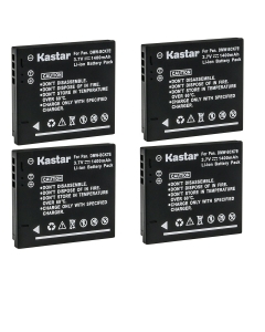 Kastar 4-Pack DMW-BCK7E Battery Replacement for Panasonic DMW-BCK7 DMW-BCK7E DMW-BCK7GK DMW-BCK7PP ACD-341, NCA-YN101F NCA-YN101G NCA-YN101H NCA-YN101J Battery, DE-A92, DE-A91 DE-A91B Charger