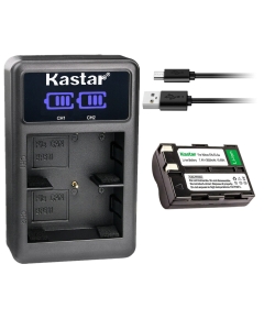 Kastar 1-Pack EN-EL3A Battery and LED2 USB Charger Compatible with Nikon EN-EL3, EN-EL3a Battery, Nikon MH-18, MH-18a, MH-19 Charger, Nikon D50, D70, D70s, D100, D100 SLR Cameras