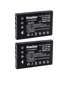 Kastar 2-Pack Battery Replacement for DXG DXG-505V DXG-521 DXG-571V DXG-581V DXG-589V DVV-581 DVH-582 Camera, Creative Battery CAS101 Creative Introduces Enhanced Divi CAM 428 Mini Digital Camcorder
