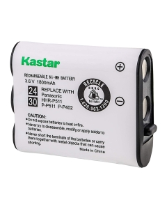 Kastar Cordless Phone Battery Replacement for Panasonic KX-TG2740 KX-TG2750 KX-TG2770 Cordless Phone and Panasonic P-P511 Type 24 P-P511A P-P511A/1B