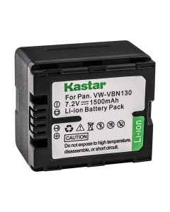 Kastar Battery (1-Pack) for Panasonic VW-VBN130 VW-VBN260 Work with Panasonic HC-X800 HC-X900 HC-X900M HC-X910 HC-X920 HC-X920M HDC-HS900 HDC-SD800 HDC-SD900 HDC-TM900 Cameras