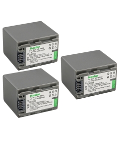 Kastar 3-Pack Battery NP-FP90 / NP-FP91Replacement for Sony DCR-SR50, DCR-SR60, DCR-SR70, DCR-SR80, DCR-SR90, DCR-SR100, HDR-HC3, HDR-HC3E, DCR-DVD103, DCR-DVD105, DCR-DVD202 Camera