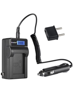 Kastar 2-Pack CR-V3 Battery and LCD AC Charger Compatible with Sanyo Xacti VPC-R1EX, Xacti VPC-S1, Xacti VPC-S3, Xacti VPC-S4, Xacti VPC-S5, Xacti VPC-S5 BK, Xacti VPC-S6, Xacti VPC-X350 Camera