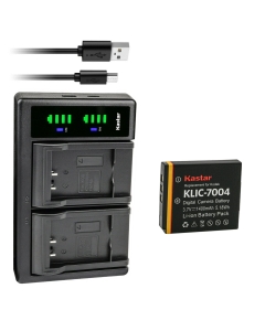 Kastar 1-Pack Battery and LTD2 USB Charger Compatible with Kodak KLIC-7004Battery, EasyShare V1233, EasyShare V1253, EasyShare V1273, PLAYSPORT, PLAYTOUCH, PlayFull Dual, Zi8, Zi10, Zi12, Zx3 Camera
