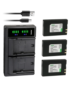 Kastar 3-Pack Battery and LTD2 USB Charger Replacement for Samsung IA-BP80W, IA-BP80WA Battery, Samsung VP-DX210, SC-D381, SC-D382, SC-D383, SC-D385, SC-DX100, SC-DX103, SC-DX105, SC-DX200, SC-DX205