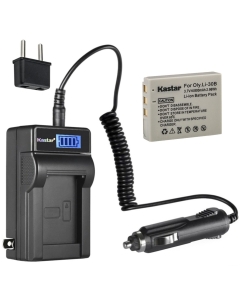 Kastar 1-Pack Li-30B Battery and LCD AC Charger Compatible with Olympus Li-30B Battery, Olympus Li-30C Charger, Olympus Stylus Verve Digital, Stylus Verve Digital S, µ-Mini Digital, µ-Mini Digital S