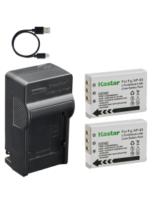Kastar 2-Pack Battery and AC & USB-C Charger, Compatible with Fuji NP-95 FinePix F30 F31FD Real 3D W1 X30 X70 XF10 X100 X100S X100LE X100T X-S1 and Ricoh DB-90 GXR P10 S10 Mount A12 Models