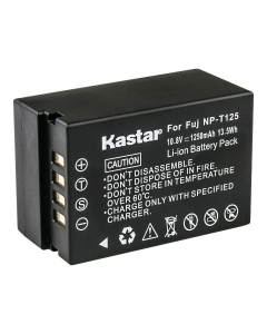 Kastar FNP-T125 Battery 1-Pack Replacement for Fujifilm NP-T125 NPT125 Battery, BC-T125 Charger, Fujifilm GFX 50S GFX50S GFX 50R GFX50R GFX 100 GFX100 Camera, Fujifilm VG-GFX1 Grip