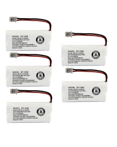 Kastar 5-Pack BBTG0645001 Model BT1008 Cordless Phone Battery for Uniden BT-1008 and Uniden DECT 2060 DECT 2080 DECT 2080-3 DWX207 WXI2077 43-269 BT-1008S CAS-D6325 BT1008 DCX200 23-956 DWX207