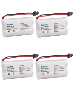 Kastar Cordless Battery (4 Pack), Ni-MH 2.4V 1600mAh, Replacement forUniden BBTY0651101 BT1007 BT-1007 BT904 BT-904 BT1015 BBTY0460001 BBTY0510001 BBTY0700001 Panasonic HHR-P506 HHR-P506A