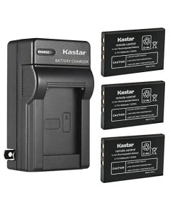 Kastar 3-Pack Battery and AC Wall Charger Replacement for Icom BP-244, Baofeng BP-244, Dynascan BP-244, Intek BP-244, IWATSU BP-244, Maas BP-244, SystemGear MLB-1000, Verizon BP-244, YAESU FNB-82LI