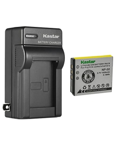 Kastar 1-Pack Battery FNP-50 and AC Wall Charger Replacement for Cobra CP205SA, CP310, CP310S, CP310SA, CP320, CP-320SA, CP-355S, CP1155, CP-9105, CP-9125, CP-9135, CPSA Camera