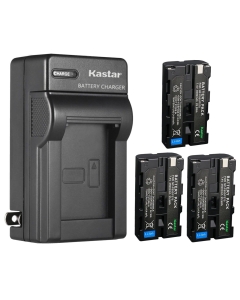 Kastar 3-Pack NP-F580 Battery 7.4V 3500mAh and AC Wall Charger Replacement for Bosma G1 Pro 8K Camera (MFT), Bosma NP-F570 NP-F770 NP-F970 Battery