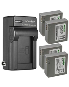 Kastar 4-Pack IA-BP85ST Battery and AC Wall Charger Replacement for Samsung SC-HMX10A, SC-HMX10C, SC-HMX20, SC-HMX20C, SC-MX10, SC-MX10P, SC-MX10R, SC-MX20, SMX-F30, SMX-F33, SMX-F34, VP-HMX08