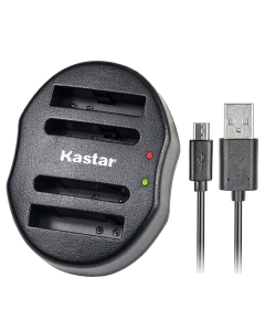 Kastar Dual USB Charger for NB-4L, NB4L, CB-2LV and ELPH 100 HS, 300 HS, 310 HS, ELPH 330 HS, VIXIA Mini, Powershot SD400, SD450, SD600, SD630, SD750, SD780, SD1000, SD1100 is, SD1400 is