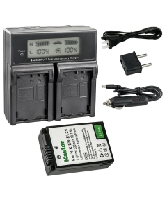 Kastar 1-Pack Battery and AC LCD Dual Fast Charger Compatible with Nikon Z30 Creator Ready Z Series Camera, Z 30 Mirrorless Camera