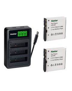 Kastar 2-Pack Battery with LZD3 USB Triple Charger Compatible with Kodak LB-060 GE GB-60, PixPro AZ251 AZ421 AZ528 AZ361 AZ365 AZ501 AZ521 AZ525 AZ526 AZ527, GE X600 Power Pro Camera
