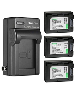 Kastar 3-Pack IA-BP210E Battery and AC Wall Charger Replacement for Samsung HMX-F920, HMX-H200, HMX-H200BP, HMX-H203, HMX-H203BN, HMX-H204, HMX-H204BN, HMX-H205, HMX-H205BN, HMX-H220, HMX-H300 Camera