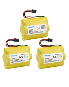 Kastar 3Pack 4.8V 2200mAh NiMH Battery Replacement for Uniden Bearcat Sportcat BC-245, BC245XLT, UBC245XLT, BC246XLT, BC250, BC-250, BC250D, BC296, BC296D, SC-140, SC140, SC140B, SC-150, SC150, SC150B