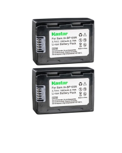 Kastar Battery (2-Pack) for Samsung IA-BP105R and Samsung HMX-F80 HMX-F90 HMX-F800 HMX-F900 SMX-F50 SMX-F53 SMX-F54 SMX-F500 SMX-F501 SMX-F530 SMX-F70 SMX-F700 HMX-H300 H303 H304 H305 HMX-H320