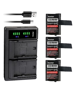 Kastar 3-Pack M53617 Battery and LTD2 USB Charger Compatible with Motorola TalkAbout SX800 SX800R, TalkAbout SX900 SX900R, T8550RCAMO T9500XLR T9550XLRCAMO T9580RSAME T9680RSAME