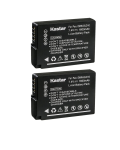 [Fully Decoded] Kastar DMW-BLD10 Battery (2-Pack) for Panasonic DMW-BLD10, DMW-BLD10E, DMW-BLD10PP, DE-A93B Work for Panasonic Lumix DMC-G3, Panasonic Lumix DMC-GF2, Panasonic Lumix DMC-GX1 Cameras