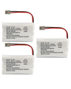 Kastar 3 Pack BT446 Cordless Phone Battery, Genuine Uniden Quality, for Uniden BT-446 BT446, BP-446 BP446, BT-1005 BT1005, TRU8885, TRU8885-2, TRU88852, TRU8888, TRU9460, TRU9465, TRU9480, TCX-800…