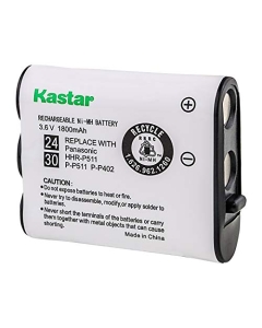 Kastar Battery Replacement for Panasonic N4HKGMA00001 Cordless Phone Battery and Panasonic P-P511, HHR-P511, Type 24 Rechargeable Battery