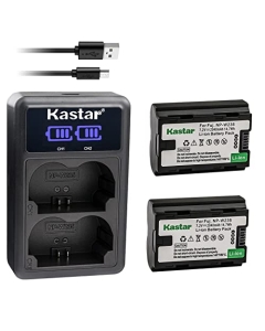 Kastar 2-Pack NP-W235 Battery and LED2 USB Charger Compatible with Fujifilm NP-W235 NPW235, Fuji NP-W235 Rechargeable Lithium-Ion Battery, Fujifilm BC-W235 BCW235 Battery Charger