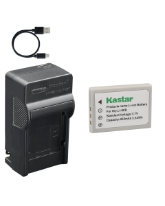 Kastar 1-Pack Battery and AC & USB-C Charger, Compatible with Li-80B NP-900 Camera, for Olympus T100 T110 X36 X960 and Digital Cameras E53 E63 E720 Vivicam 5105S 5300 5340 7100S HDC531 HDC641