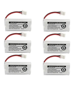 Kastar 6-Pack Battery Replacement for Vtech and AT&T Battery BT-162342 BT-1623421 BT-166342 BT-262342 BT-266342 BT-183342 BT-283342 2SN-AAA40H-S-X2, Empire CPH-515J CPH515J, Energizer ER-P254 ERP254