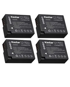 Kastar Battery (4-Pack) Replacement for Panasonic DMW-BLC12 DMW-BLC12E DMW-BLC12PP, Lumix DMC-FZ200, DMC-FZ1000, DMC-G5, DMC-G6, DMC-GH2, Leica BC-DC12 V-Lux 4 V-Lux 5, Sigma fp dp1 dp2 dp3 Quattro