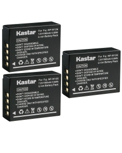 Kastar 3-Pack Battery Replacement for Fujifilm NP-W126, NP-W126s Battery, Fujifilm X-E1, X-E2, X-E2S, X-E3, X-E4, X-H1, X-M1, X-S10, X-T1, X-T2, X-T3, X-T10, X-T20, X-T30, X-T100, X-T200 Camera