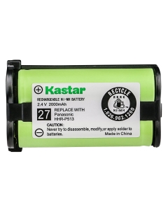 Kastar Battery 10-Pack Type 27 Replacement for HHR-P513 HHR-P513A HHR-P513A1B HRR-P513A1B KX-TG2208 KX-TG2214S KX-TG2214W KX-TG2216 KX-TG2216FV KX-TG2216RV KX-TG2216SV KX-TG2224 KX-TG2224W