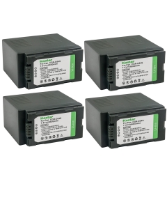 Kastar Battery (4-Pack) for Panasonic CGR-D54S, CGA-D54S, AG-DVC180, AJ-PX270PJ, HDC-Z10000, NV-DS29, NV-DS30, NV-DS50, NV-GX7, NV-MX5, NV-MX350, NV-MX500, NV-MX1000, NV-MX2500, NV-MX5000, AG-HRX200