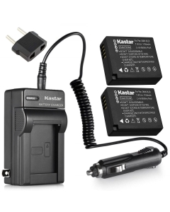 Kastar Battery (2-Pack) and Charger Kit Replacement for Panasonic DMW-BLE9, DMW-BLE9E, DMW-BLE9PP, DMW-BLG10 Work with Panasonic Lumix DMC-GF3, DMC-GF5, DMC-GF6, DMC-GX7, DMC-LX100 Cameras