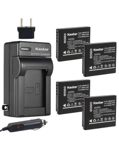 Kastar Battery (4-Pack) and Charger Kit for Panasonic Lumix DMW-BCF10, DMW-BCF10E, DMW-BCF10PP, CGA-S/106B, A59, A59-U and Panasonic Lumix Cameras (Detail Models in The Description)